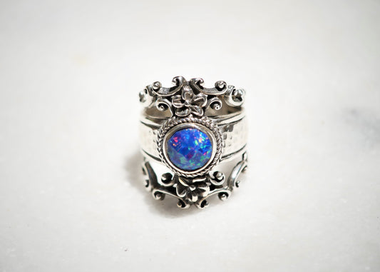 Blue Opal Ring