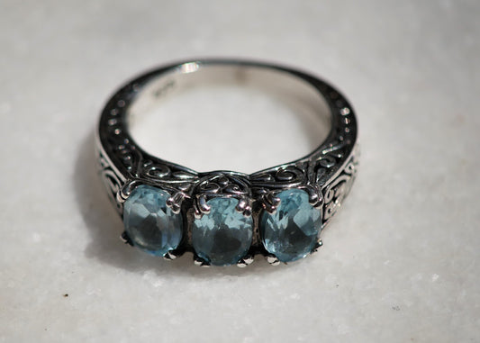 Blue Topaz Ring