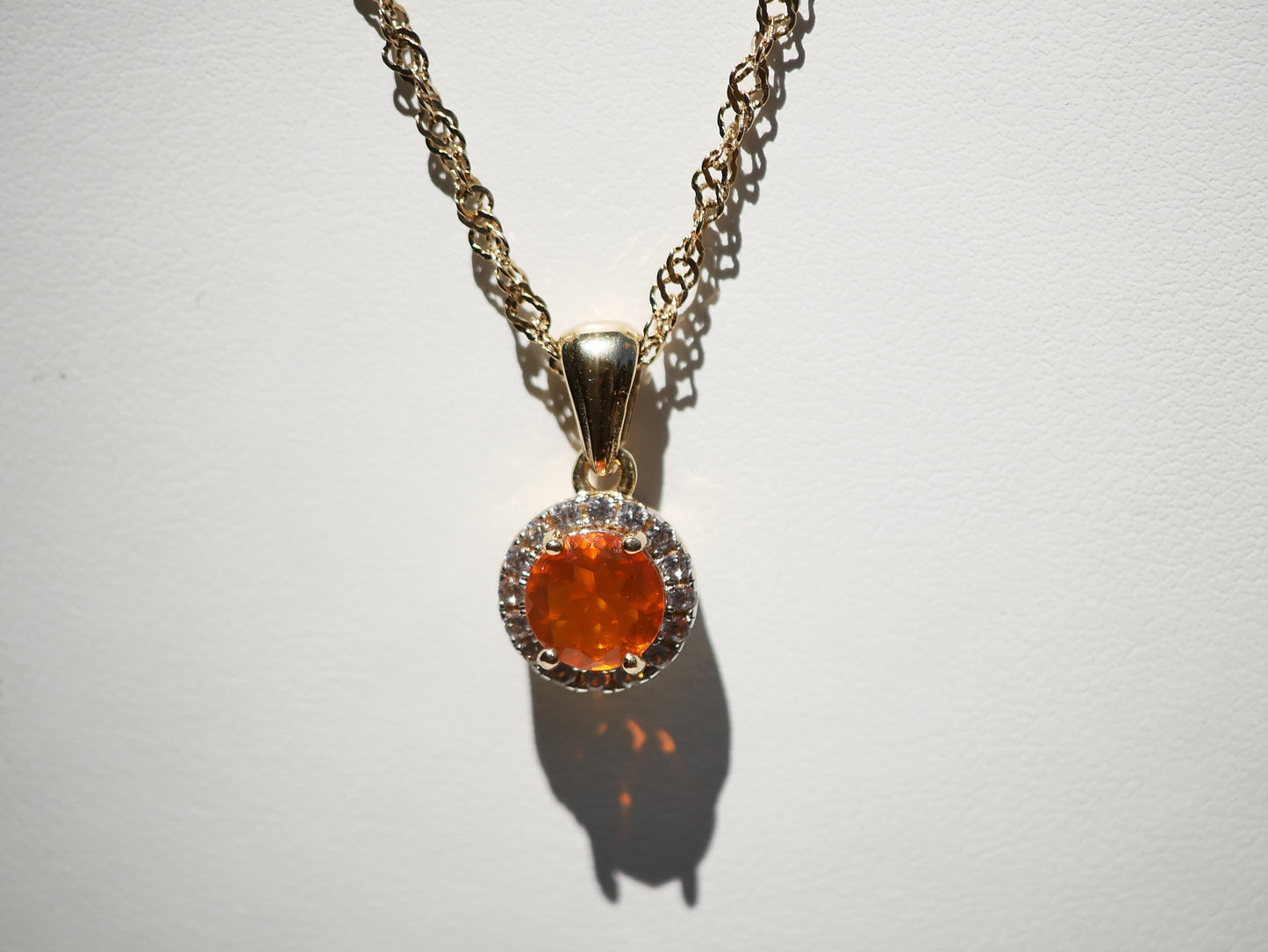 Fire Opal Necklace