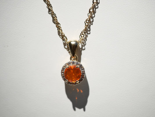 Fire Opal Necklace