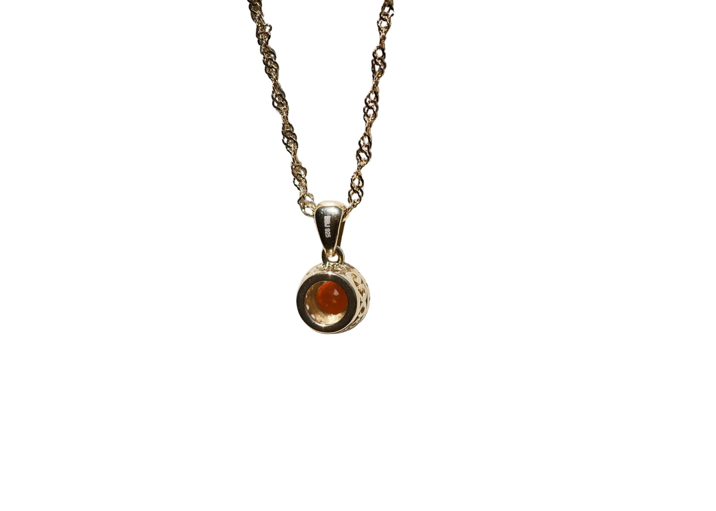 Fire Opal Necklace