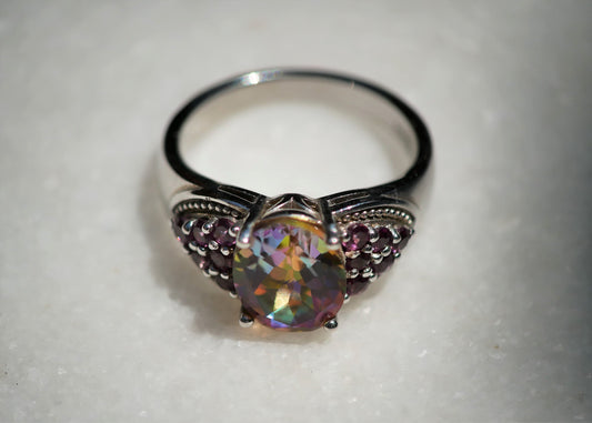 Northern Lights Mystic Quartz ring