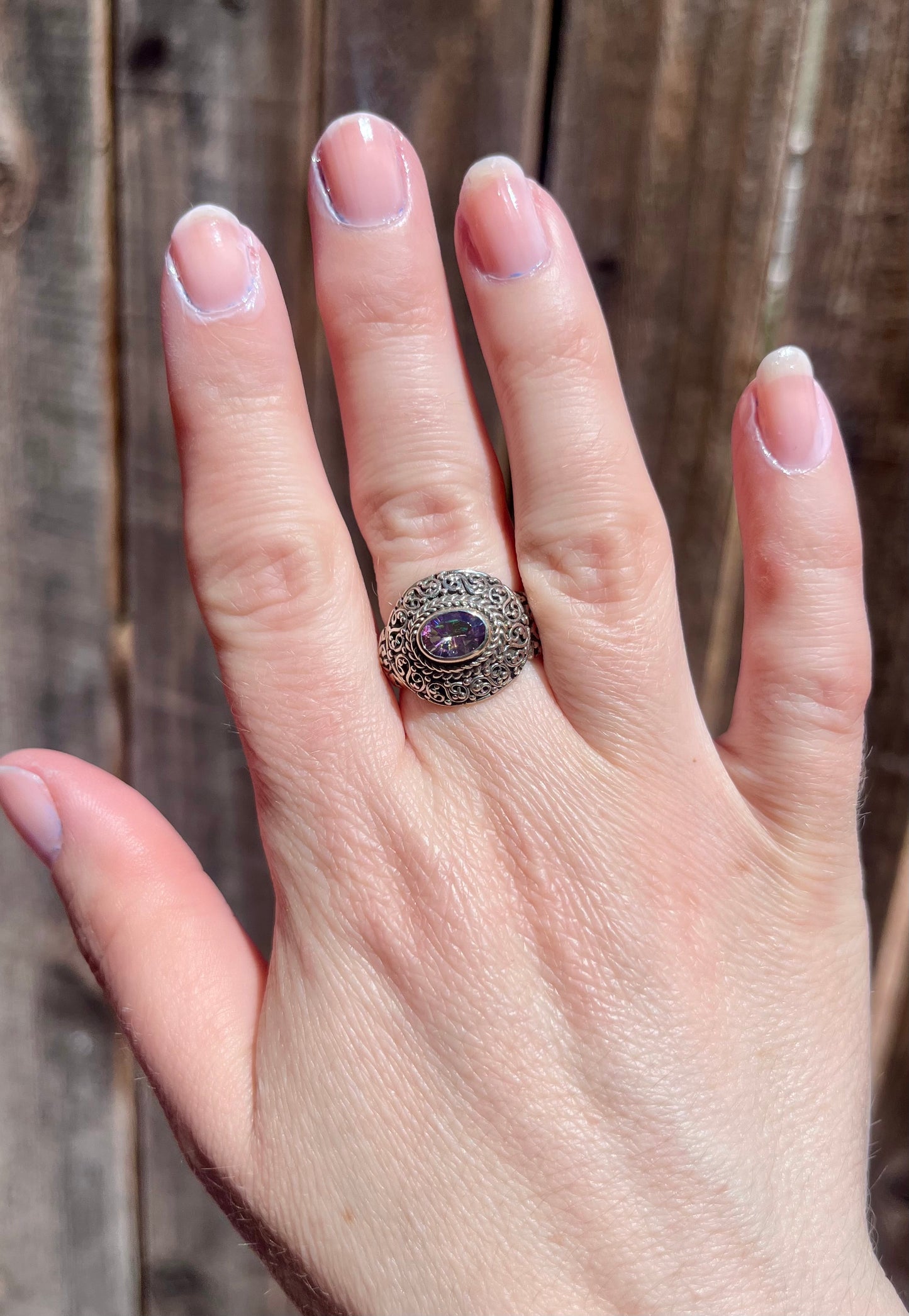 Pink Topaz Ring