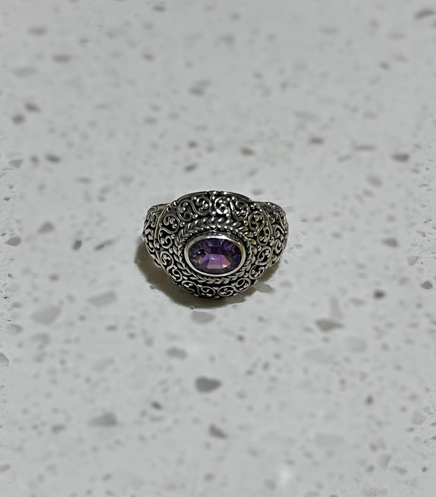 Pink Topaz Ring
