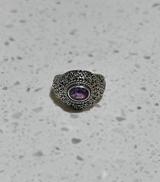 Pink Topaz Ring