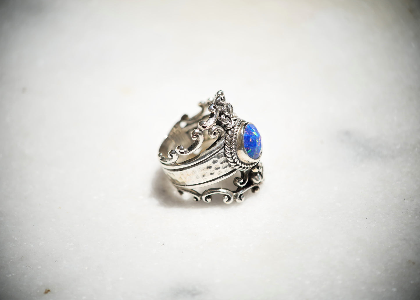 Blue Opal Ring