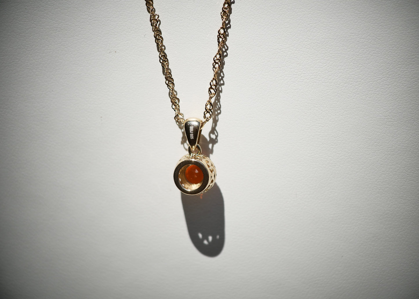 Fire Opal Necklace