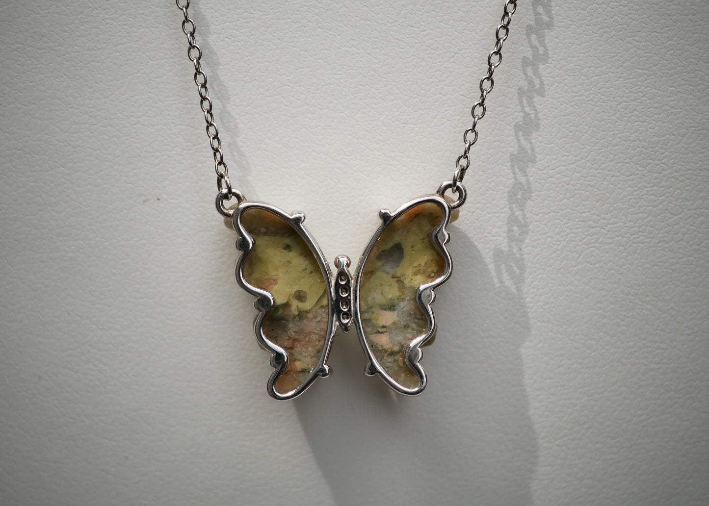 Jasper Butterfly Necklace
