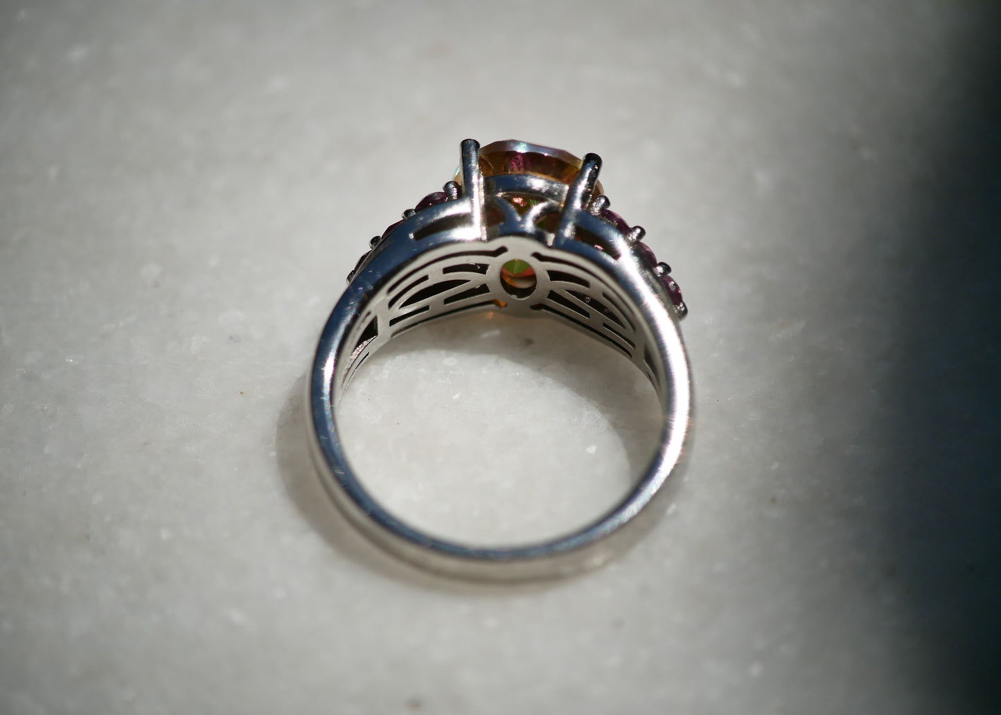 Northern Lights Mystic Quartz ring