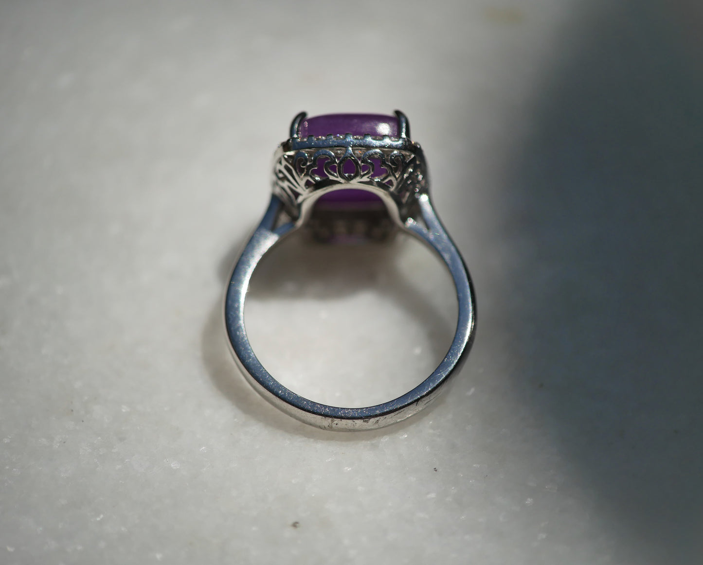 Purple Jade Ring